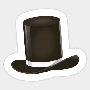 Top hat Sticker